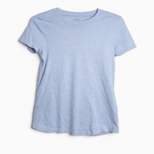 Madewell Light Blue Crewneck Tee XXS Slim Fit